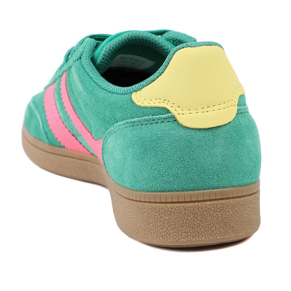 Bellissimo Leather Striped Lace Up Trainers - BELDINGX43005 / 329 348 - Green-Pink - Image 4