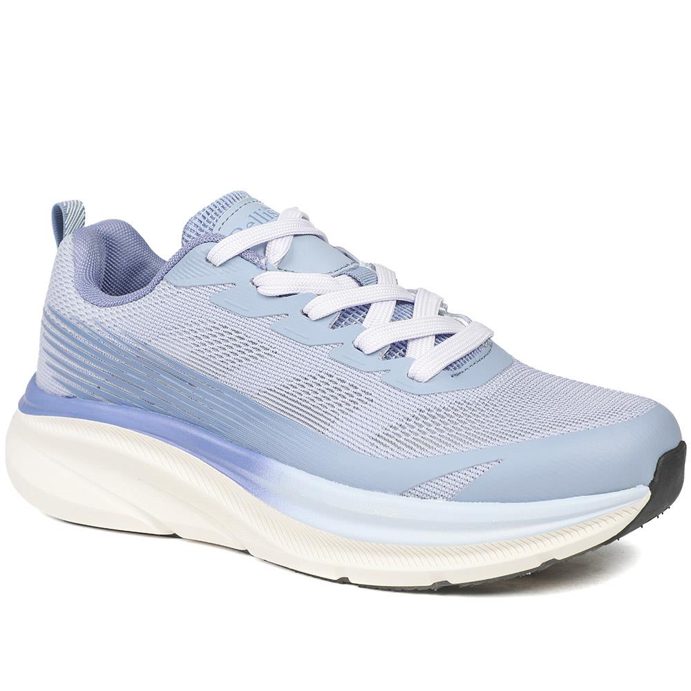 Bellissimo Memory Foam Lace Up Trainers - BELSUNCH43001 / 329 309 - Blue