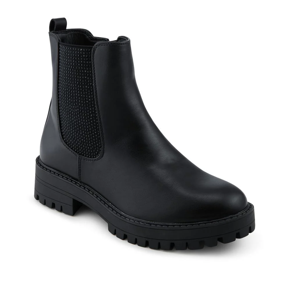 Bellissimo Slip On Chunky Ankle Boots - BELWBINS42072 / 328 429