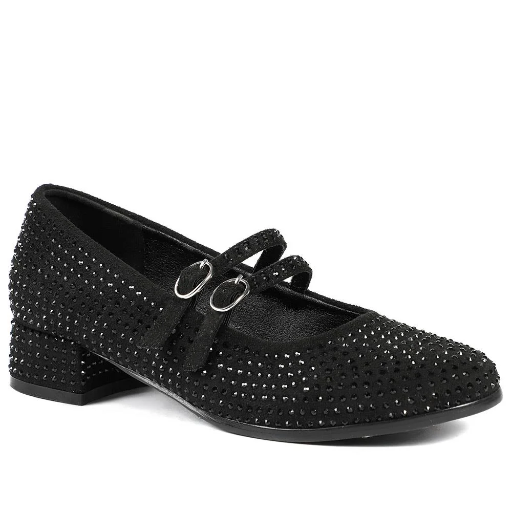 Bellissimo Smart Diamente Mary Janes - BELBRK42004 / 327 977 - Black
