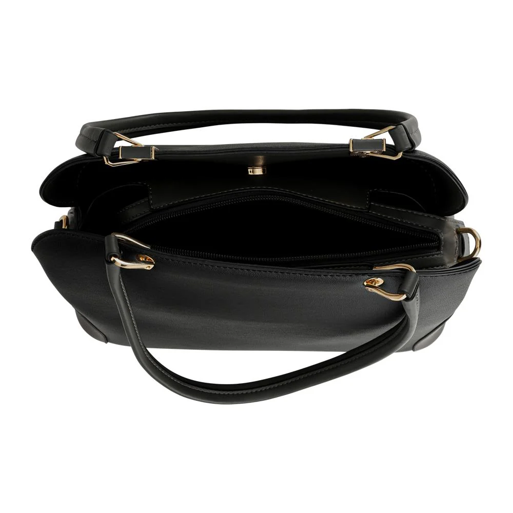 Bellissimo Snap-Fastening Mini Handbag - BELHETIA42009 / 328 389 - Black-Grey - Image 3