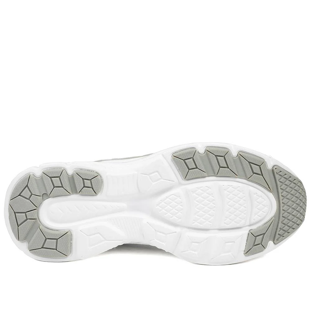 Bellissimo Sporty Memory Foam Trainers - BELSUNCH43002 / 329 311 - Khaki - Image 5