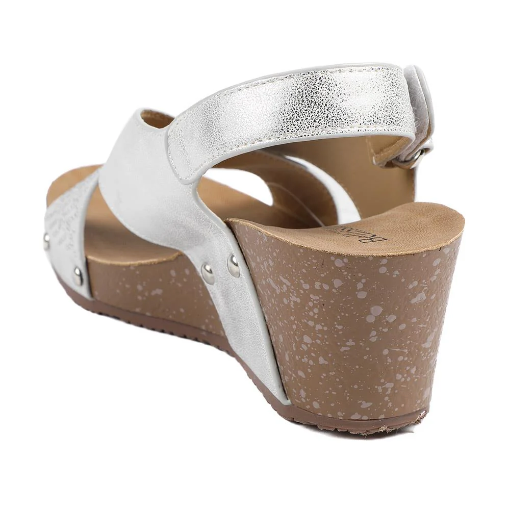 Bellissimo Wide Fit Slingback Sandals - BELBAIZH43027 / 329 115 - Metallic - Image 4
