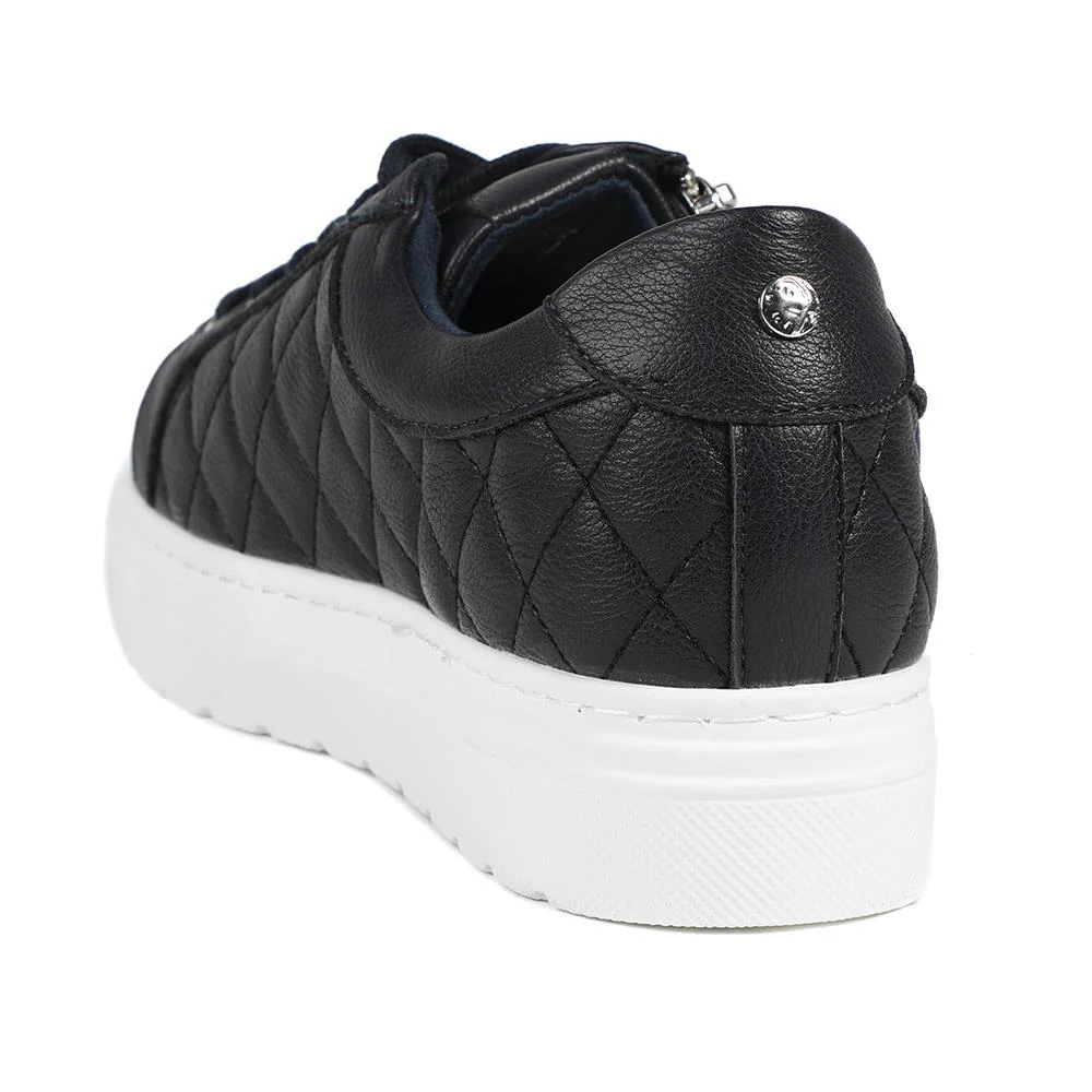 Bellissimo Wide Fit Zipped Trainers - BELWBINS43019 / 328 918 - Navy - Image 4