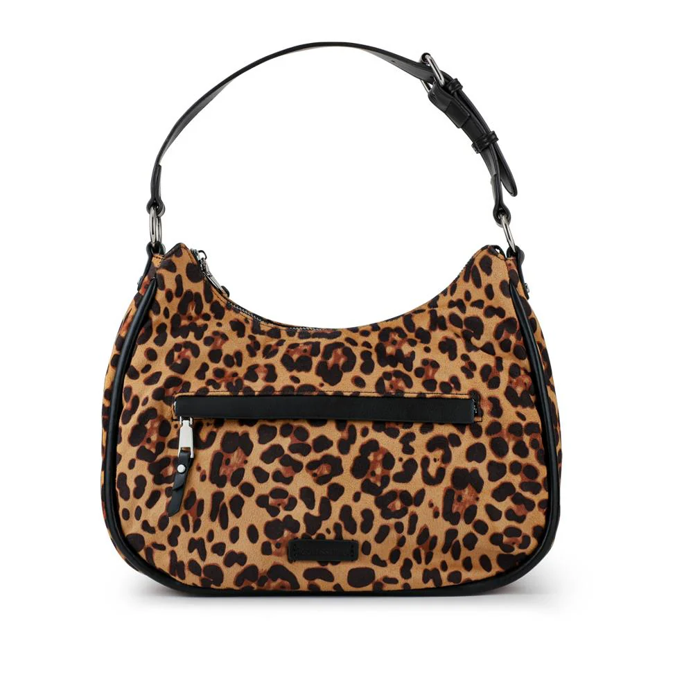 Bellissimo Zip-Close Shoulder Bag - BELHETIA42008 / 328 388 - Leopard - Image 4