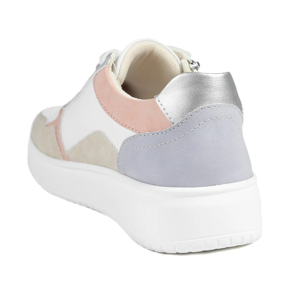 Bellissimo Zip & Lace Platform Trainers - BELWBINS43031 / 328 933 - Lilac - Image 4