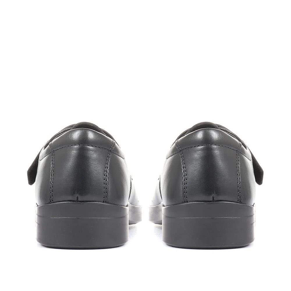 Bernardo Leather Touch Fastening Shoe - BERNARDO / 321 156 - Black - Image 3