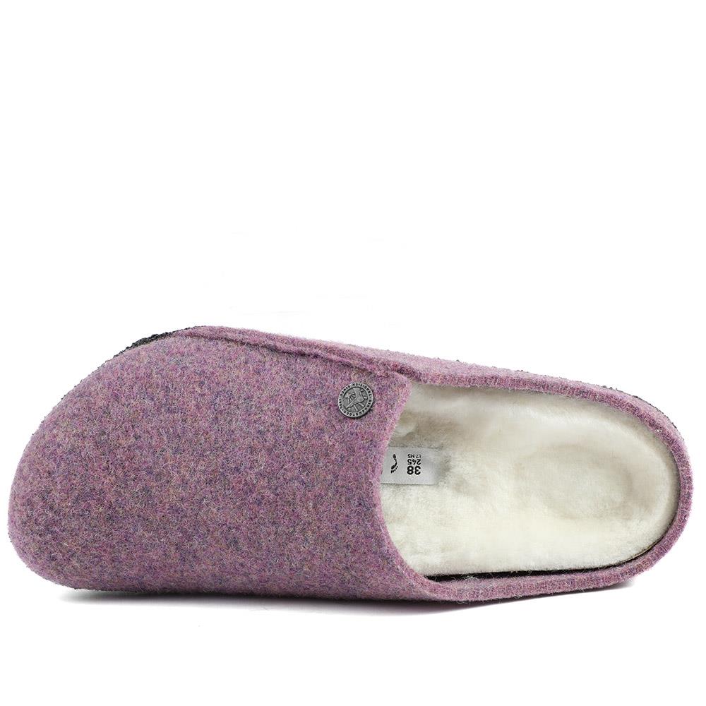 Birkenstock Zermatt Shearling Slippers - BIRK42501 / 328 153 - Mauve - Image 4
