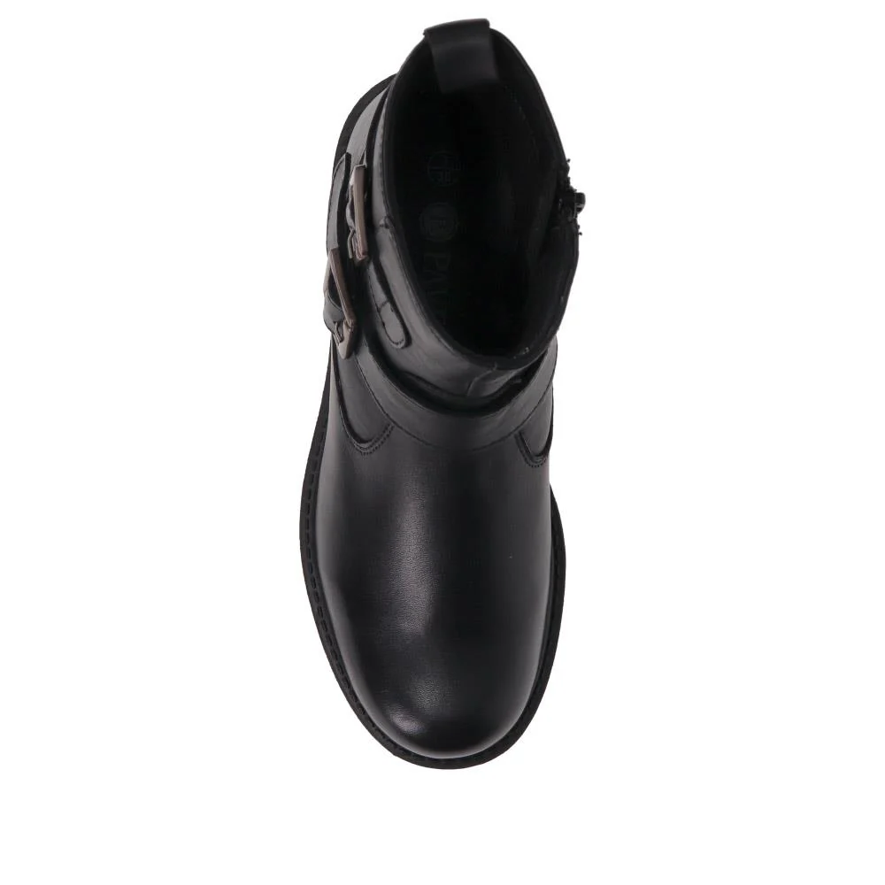 Block-Heel Ankle Boots - TEJ40019 / 326 423 - Black - Image 4