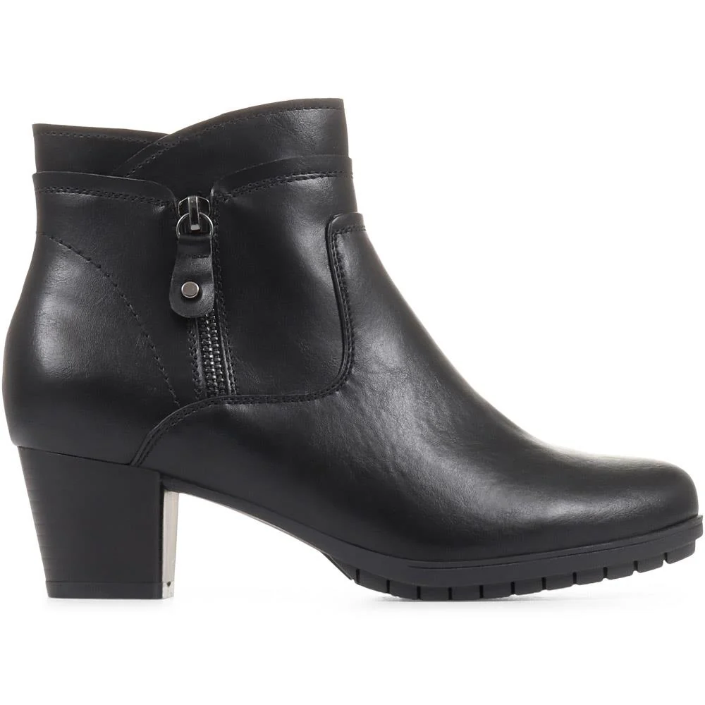 Block Heel Ankle Boots - WOIL36021 / 322 624 - Black - Image 2