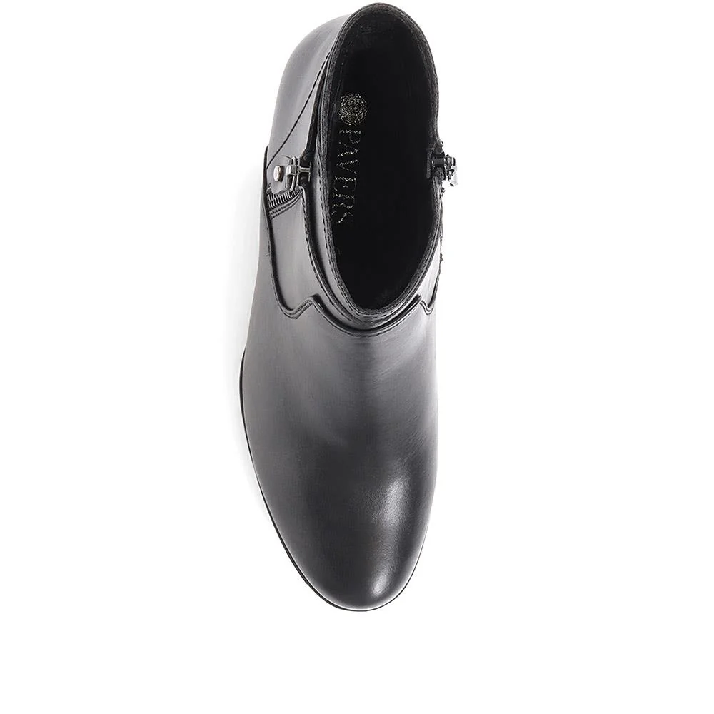 Block Heel Ankle Boots - WOIL36021 / 322 624 - Black - Image 4