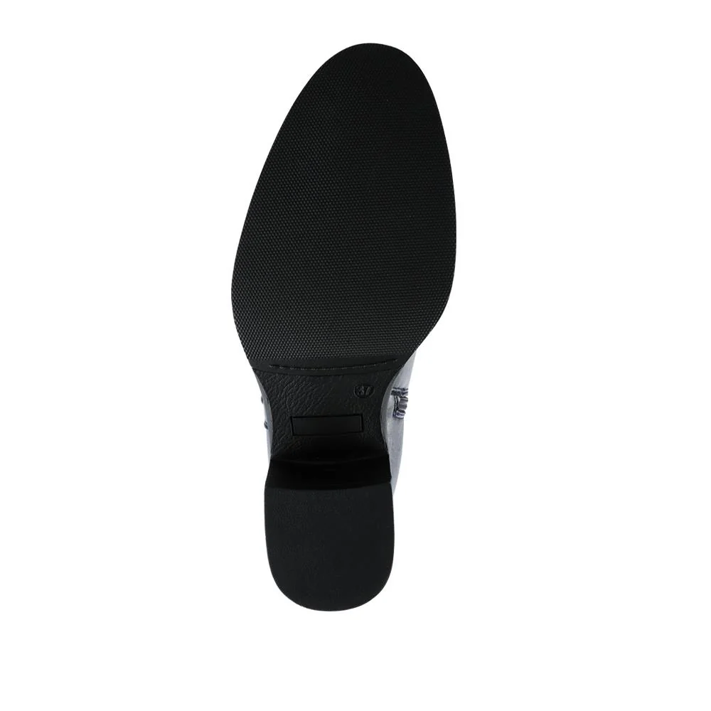 Block Heel Long Boots - WBINS42079 / 327 971 - Navy - Image 5