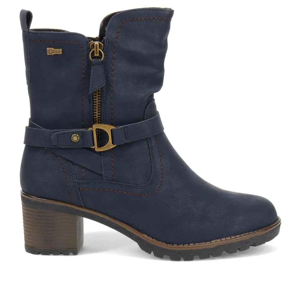 Block-Heeled Ankle Boots - RELIF40011 / 326 170 - Navy - Image 2