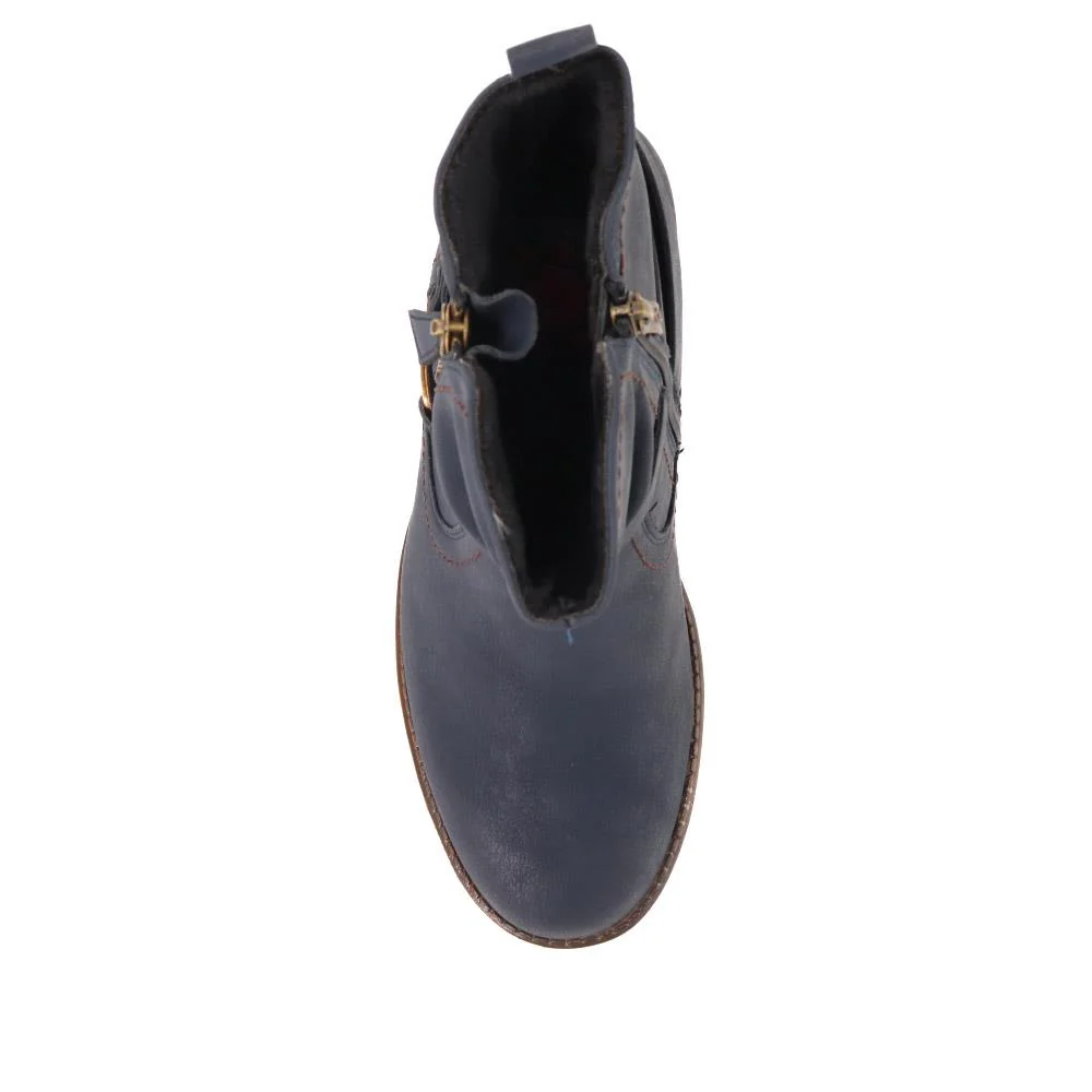 Block-Heeled Ankle Boots - RELIF40011 / 326 170 - Navy - Image 5