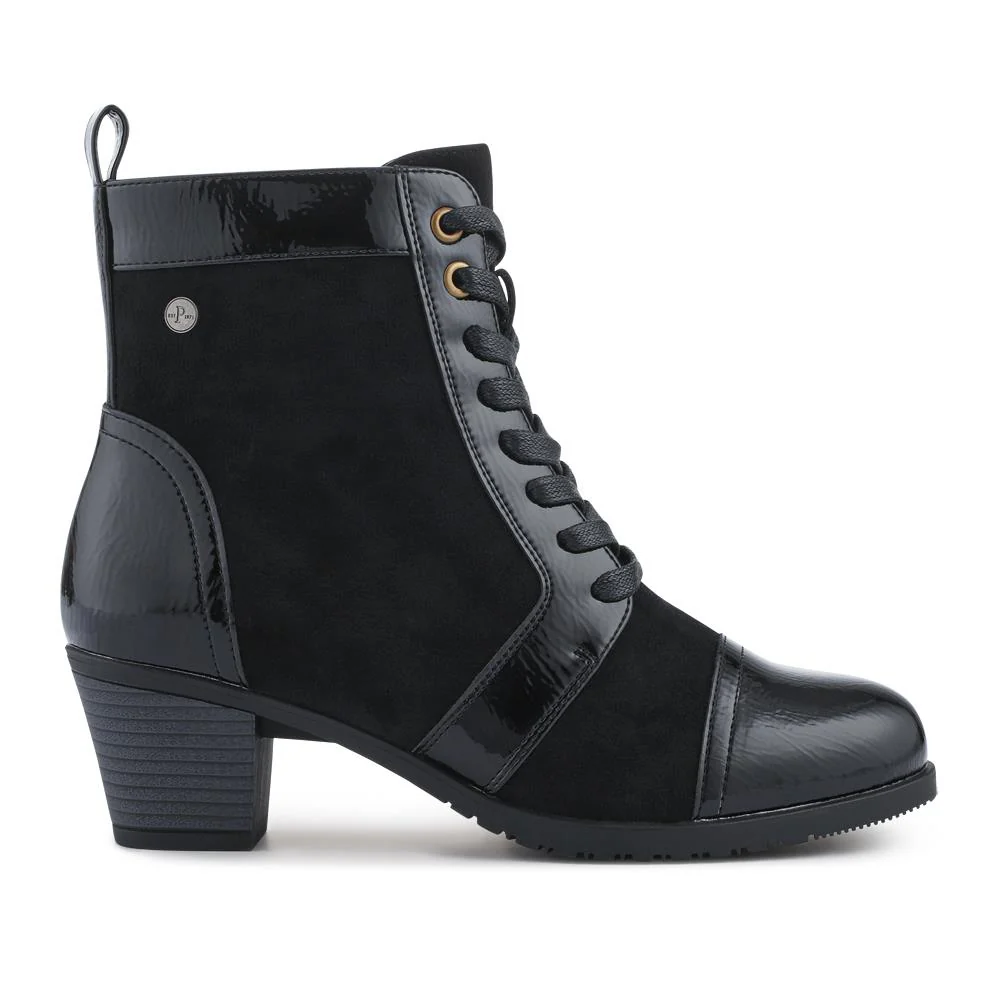 Block-Heeled Ankle Boots - SENBO42002 / 328 390 - Black - Image 2