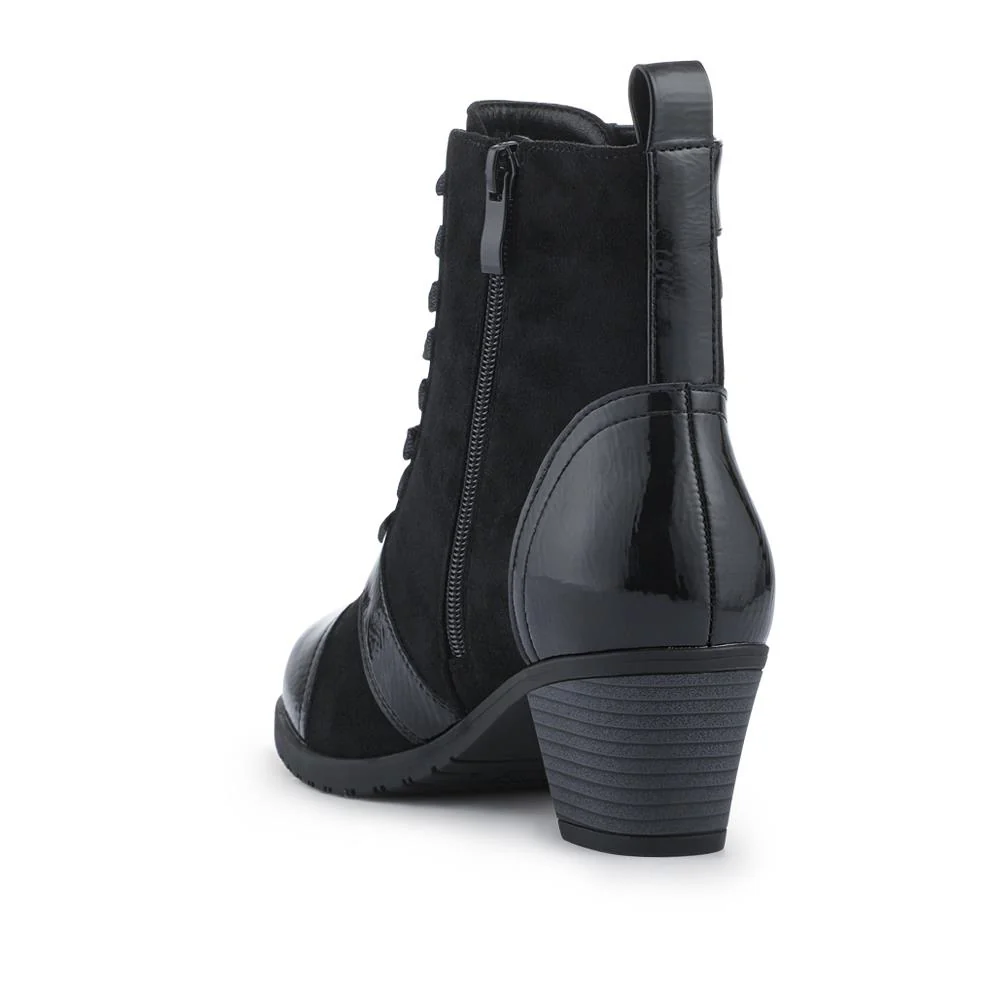 Block-Heeled Ankle Boots - SENBO42002 / 328 390 - Black - Image 3
