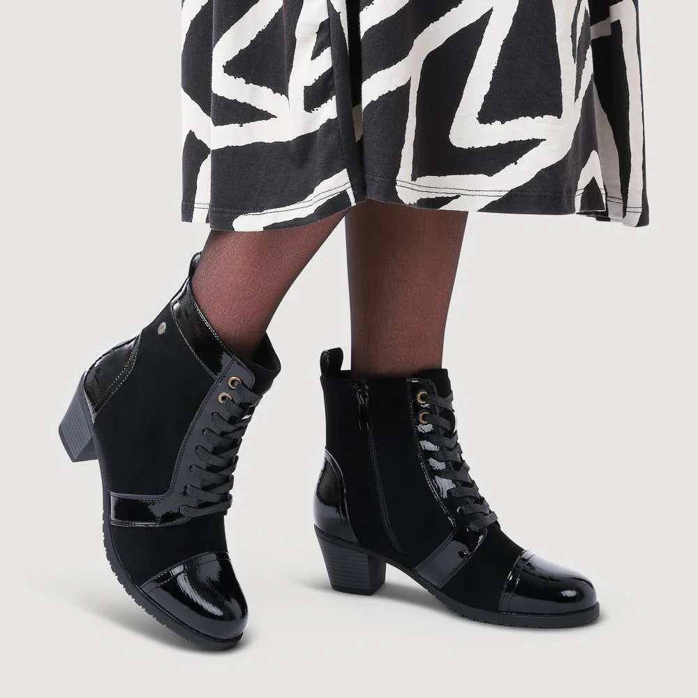 Block-Heeled Ankle Boots - SENBO42002 / 328 390 - Black - Image 5