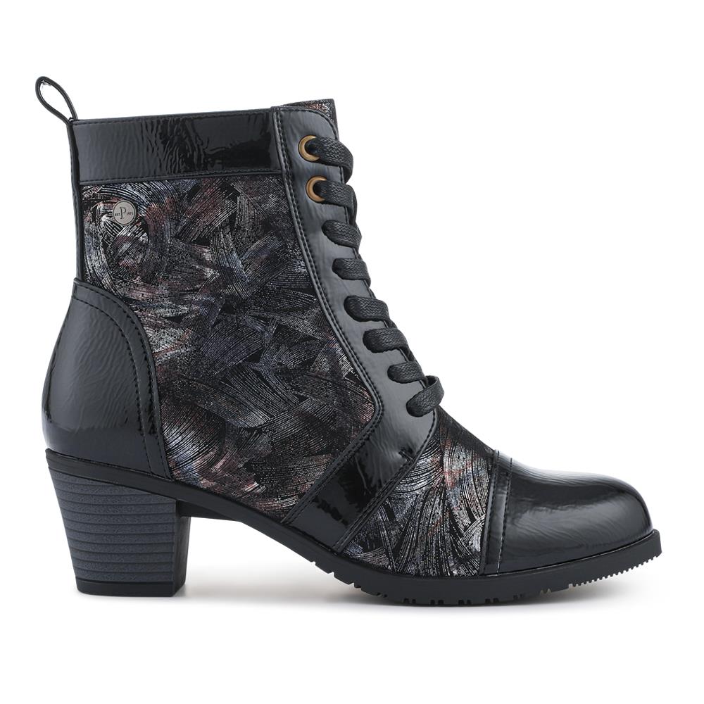 Block-Heeled Ankle Boots - SENBO42002 / 328 390 - Black Multi - Image 2