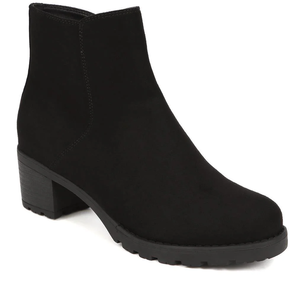 Block-Heeled Ankle Boots - WOIL40035 / 326 165 - Image 2