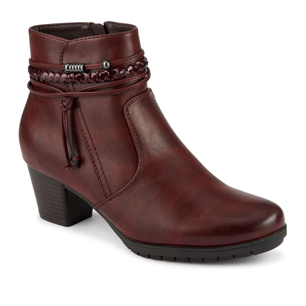 Lace-Detailed Heeled Ankle Boots - WOIL40039 / 326 351 - Image 4