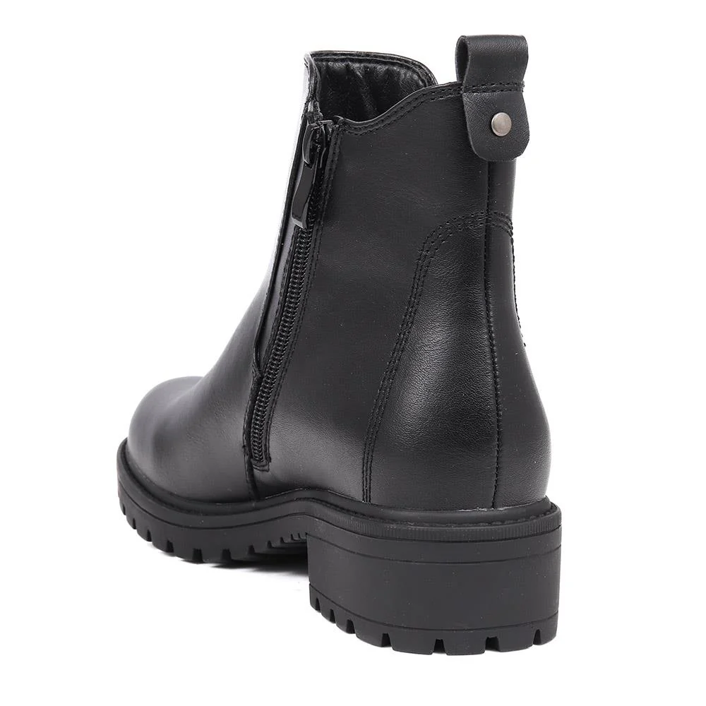 Block-Heeled Chelsea Boots - SENBO40011 / 326 374 - Black - Image 3