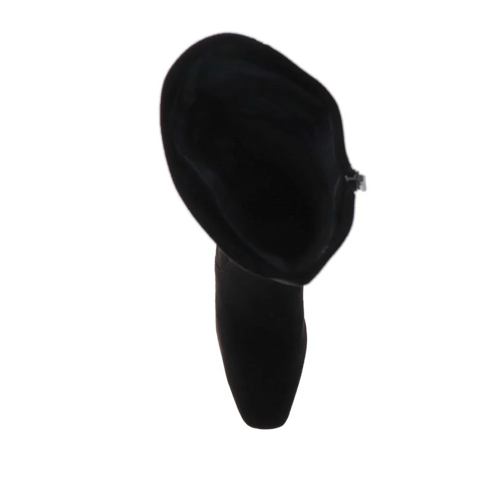 Block-Heeled Long Boots - CAPRI40501 / 326 604 - Black - Image 4