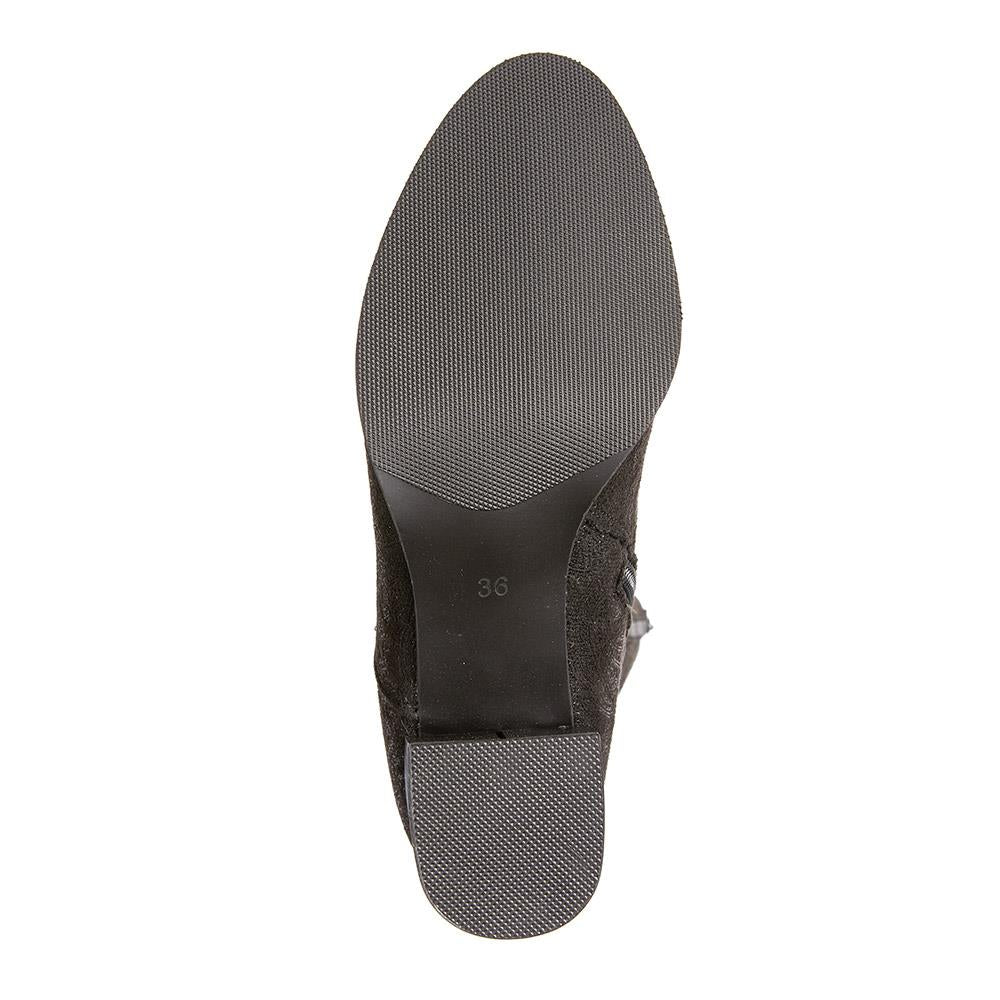 Block-Heeled Long Boots - WBINS40117 / 326 353 - Black - Image 4
