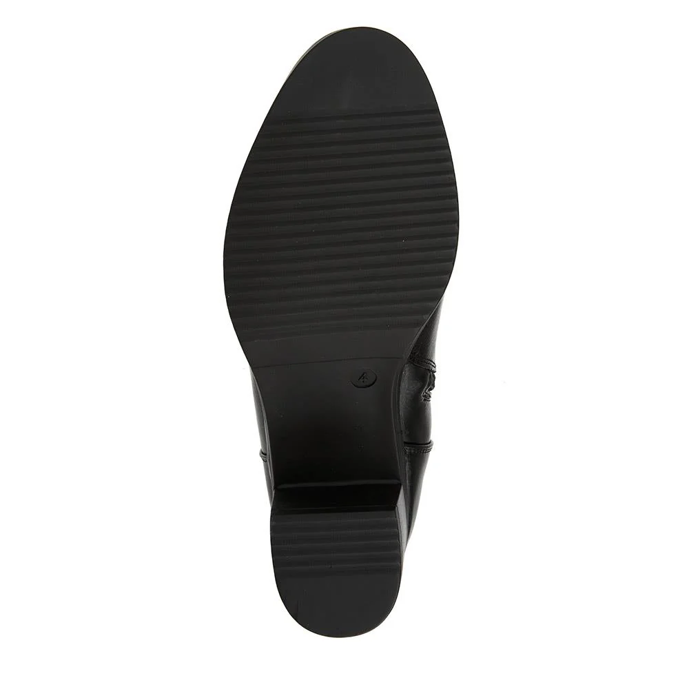 Block-Heeled Long Boots - WK40013 / 326 375 - Black - Image 5
