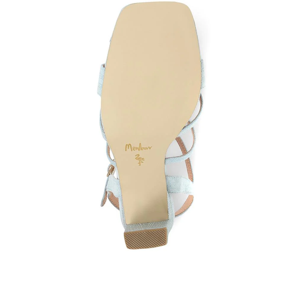 Block Heeled Party Shoes - MENBU35506 / 321 870 - Blue - Image 5