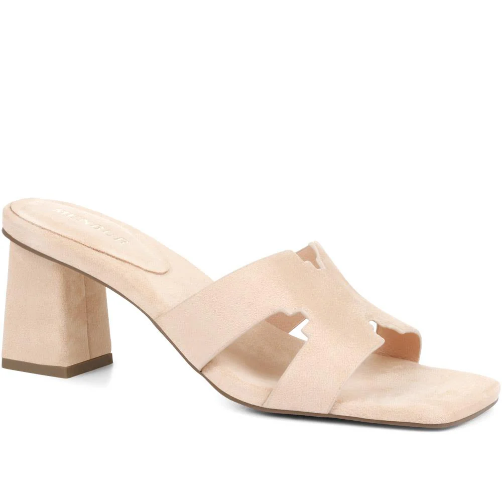 Block Heeled Sandals - MENBU35516 / 321 899 - Stone