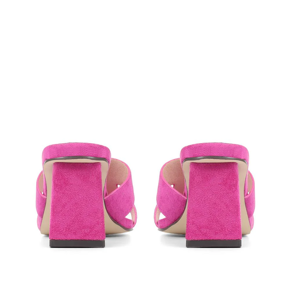 Block Heeled Sandals - MENBU35516 / 321 899 - Fuschia - Image 3