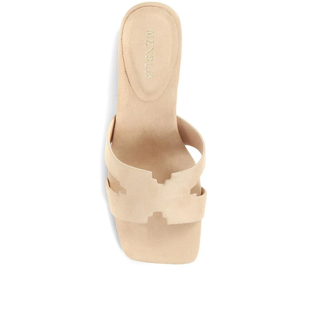 Block Heeled Sandals - MENBU35516 / 321 899 - Stone - Image 4