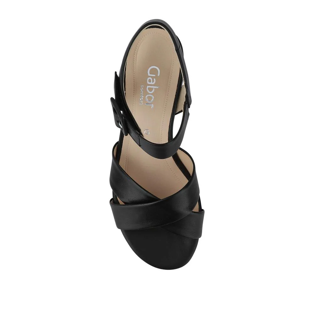 Block-Heeled Smart Sandals - GAB41534 / 327 284 - Black - Image 4