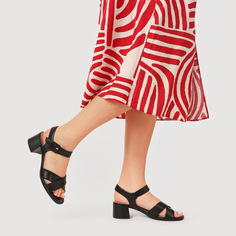 Block-Heeled Smart Sandals - GAB41534 / 327 284 - Black - Image 5