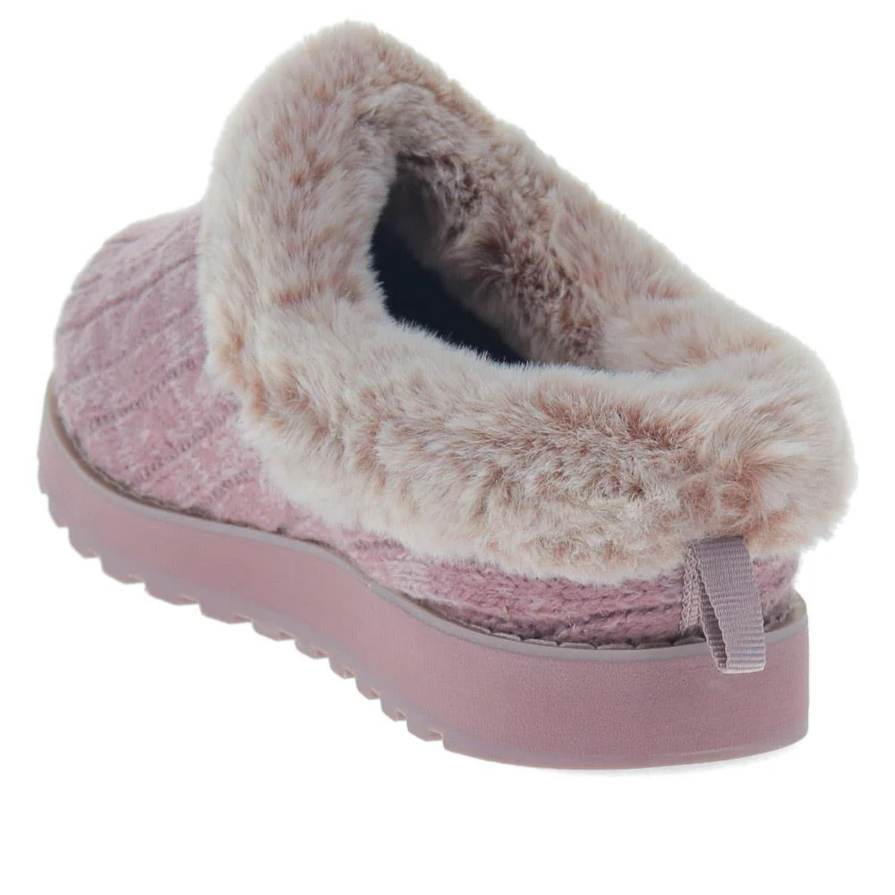 Skechers Wide Fit Bobs Ice Angel Mule Slippers - SKE40143 / 325 679 - Mauve - Image 3