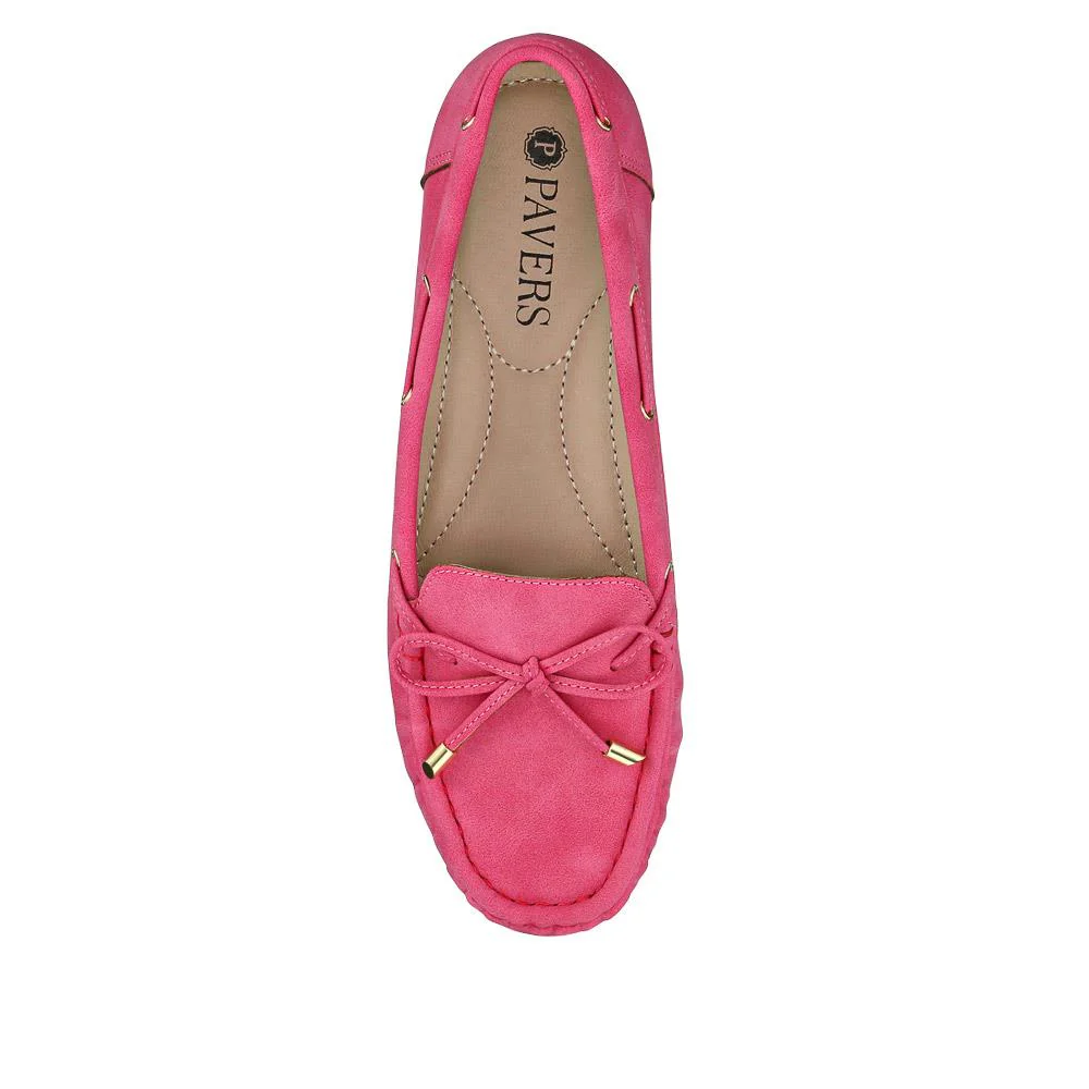 Bow Detailed Moccasins - BAIZH41038 / 327 316 - Fuschia - Image 5