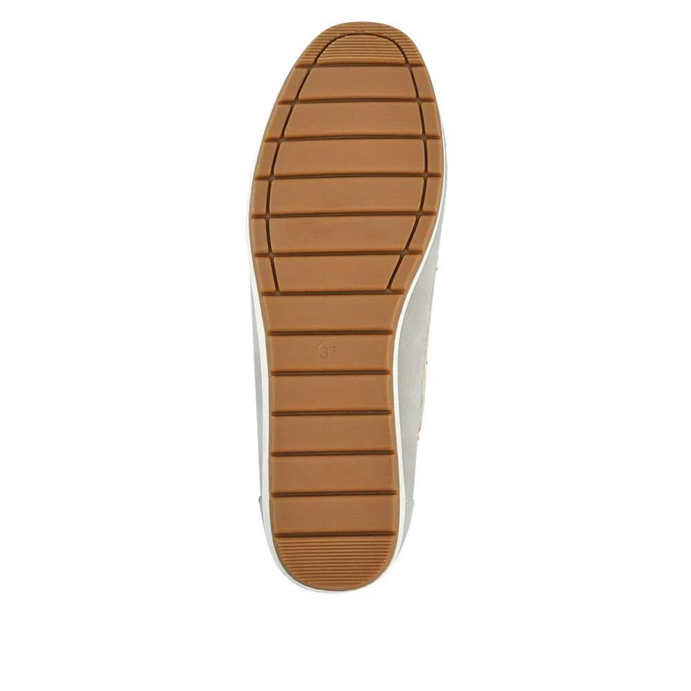Bow Detailed Moccasins - BAIZH41038 / 327 316 - Light Grey - Image 7