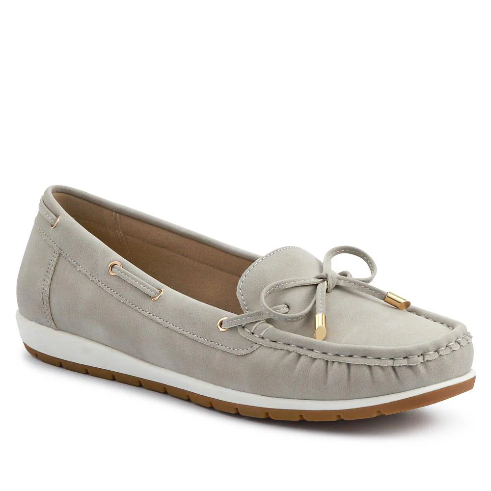 Bow Detailed Moccasins - BAIZH41038 / 327 316 - Image 3