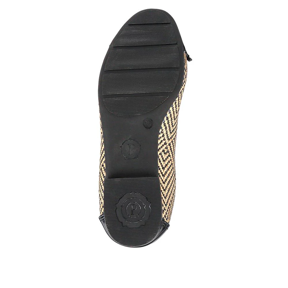Bow-Detailed Two-Tone Pumps - WBINS41013 / 327 203 - Black - Image 5