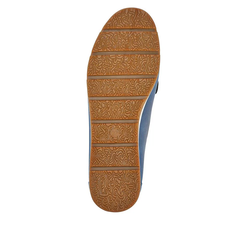 Breathable Buckle Detailed Moccasins - BAIZH41039 / 327 317 - Navy - Image 6
