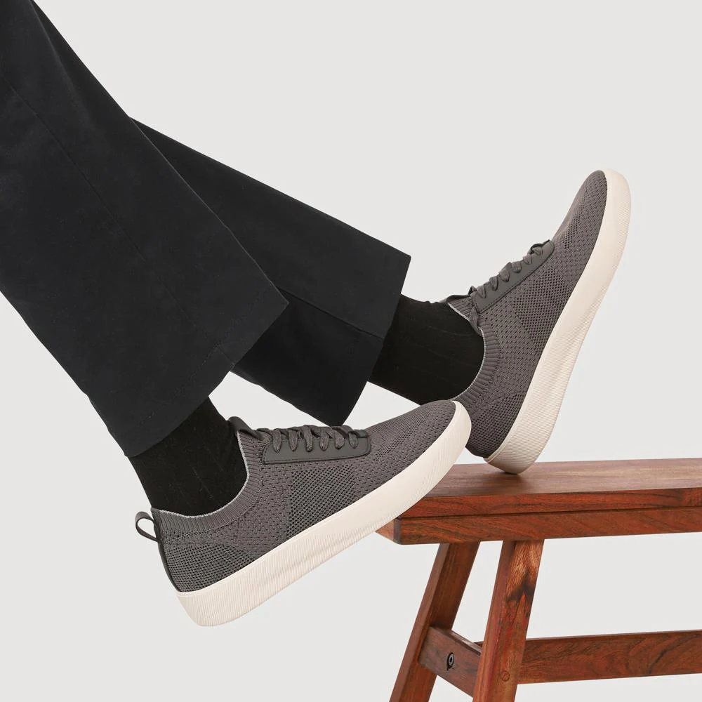 Breathable Chunky-Soled Lace-Ups - JIAHU41000 / 327 229 - Charcoal - Image 5