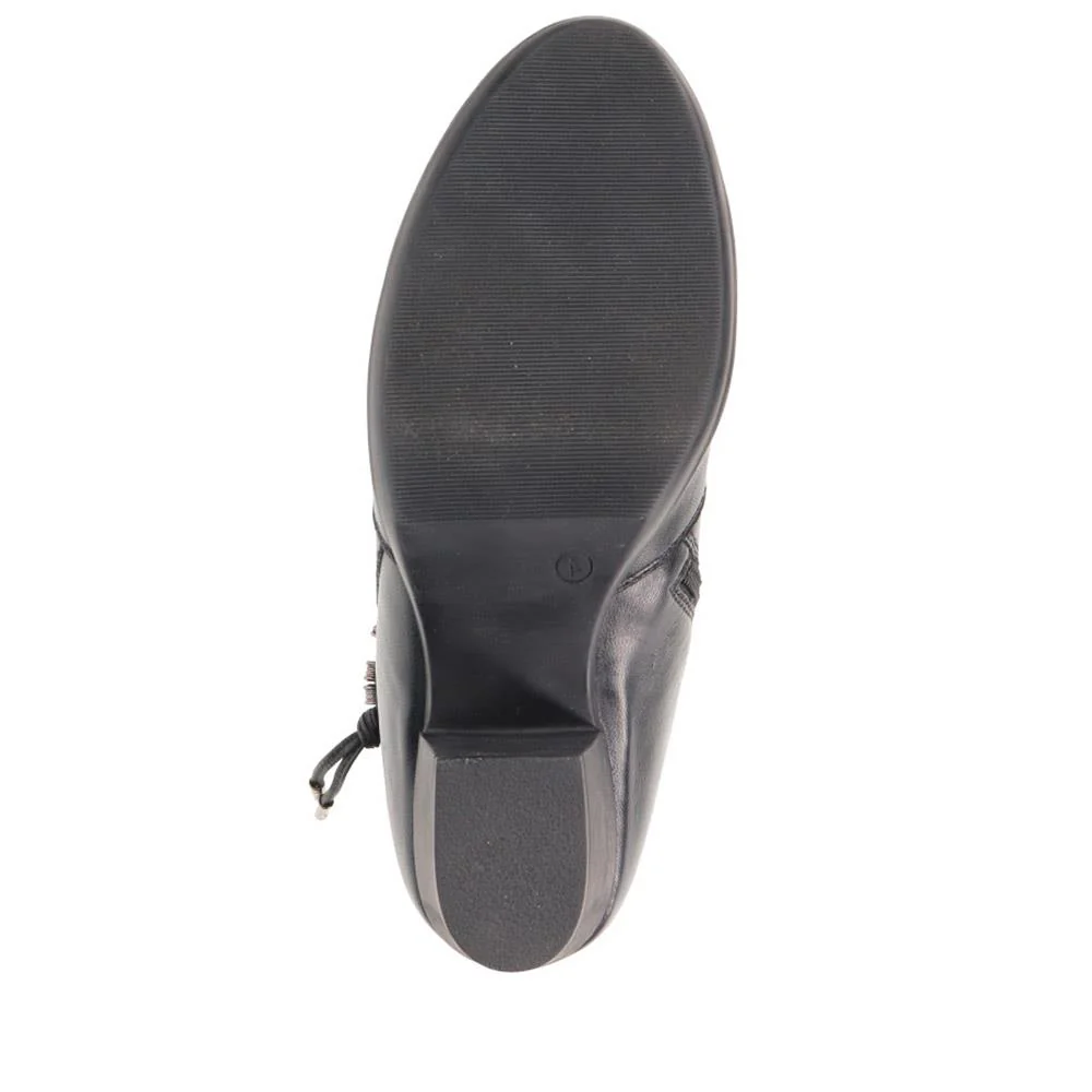 Breathable Leather Ankle Boots - RNB40019 / 326 171 - Black - Image 5