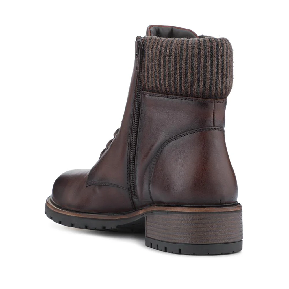Breathable Leather Boots - RNB42012 / 328 294 - Brown - Image 3