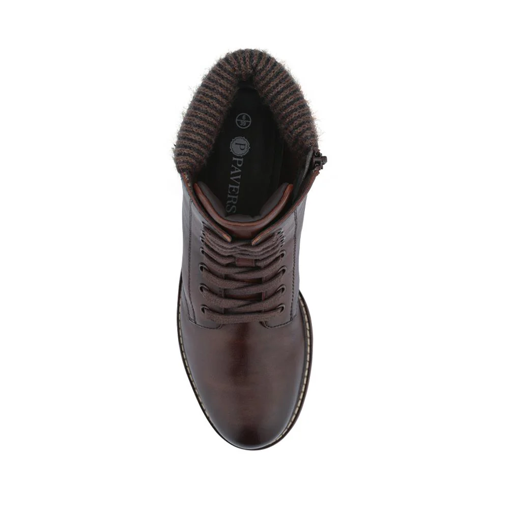 Breathable Leather Boots - RNB42012 / 328 294 - Brown - Image 4