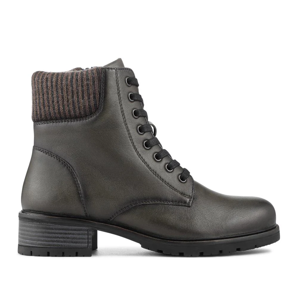 Breathable Leather Boots - RNB42012 / 328 294 - Khaki - Image 2