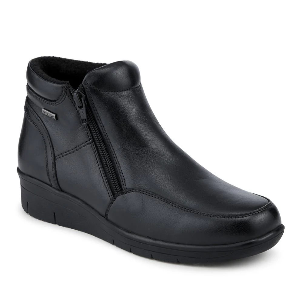 Breathable Leather Water Resistant Boots - DDIN42003 / 328 315 - Black - Image 2
