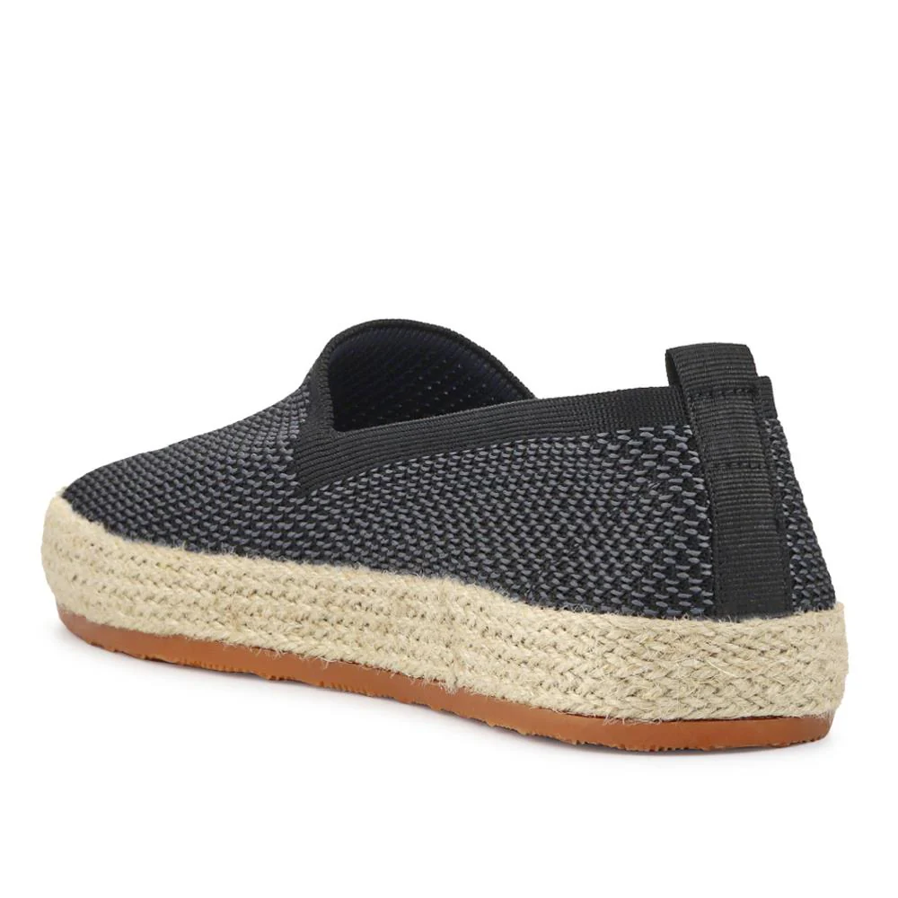 Breathable Slip-On Espadrilles - XIAM41013 / 326 923 - Black - Image 3