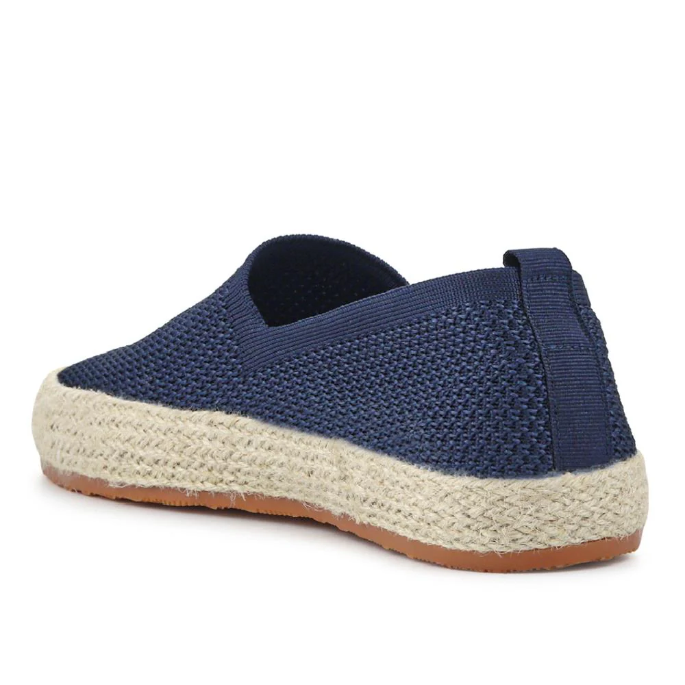 Breathable Slip-On Espadrilles - XIAM41013 / 326 923 - Navy - Image 4