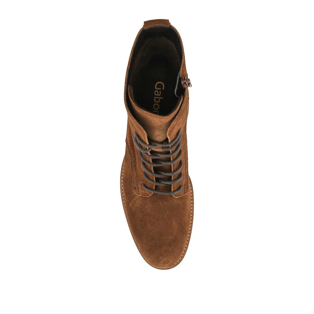 Brite Gabor Leather Slip on Ankle Boots - GAB42515 / 327 876 - Tan - Image 4