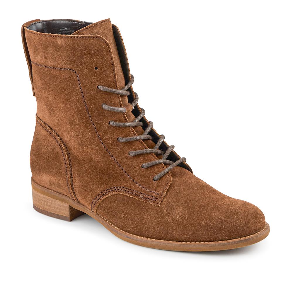 Brite Gabor Leather Slip on Ankle Boots - GAB42515 / 327 876 - Tan